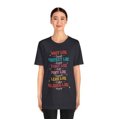 Women of the Bible Shirt – Empowering Christian Faith Scripture Graphic Tee