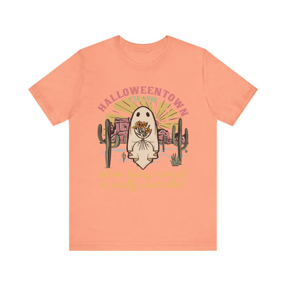 Halloweentown Est. 1998 Shirt – Retro Western Ghost Pumpkin Rodeo Tee