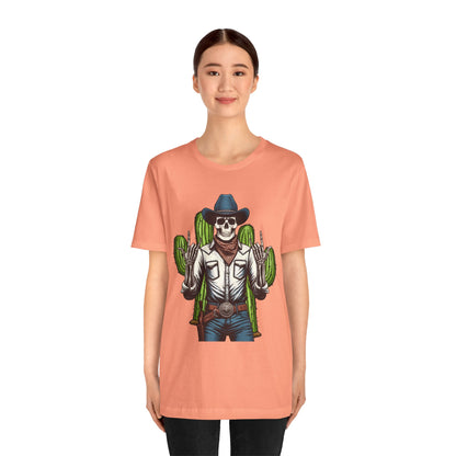 Skeleton Cowboy Howdy Shirt – Rock Hand Skull Western Rodeo Texas Tee