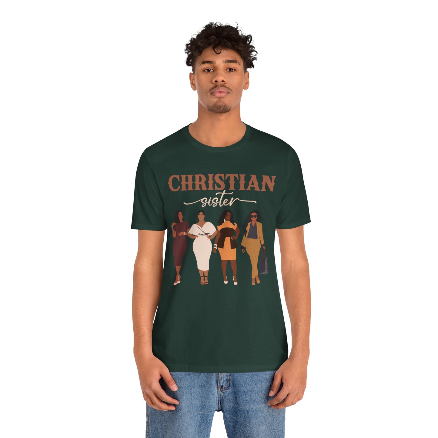 Christian Sister Melanin Shirt – Bold Black Woman of God Faith Graphic Tee