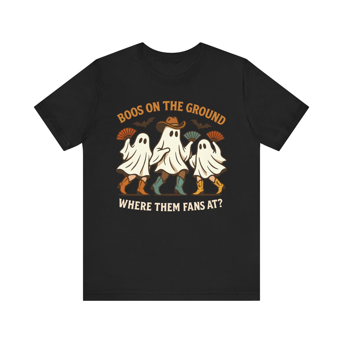 Boos on the Ground Shirt – Funny Western Cowgirl Ghost Squad Halloween Tee