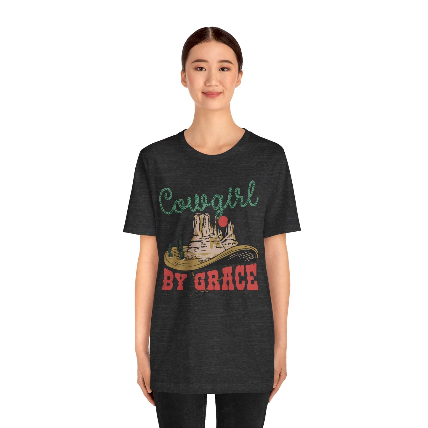 Cowgirl By Grace Shirt – Vintage Christian Western American Rodeo Tee