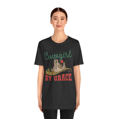 Cowgirl By Grace Shirt – Vintage Christian Western American Rodeo Tee