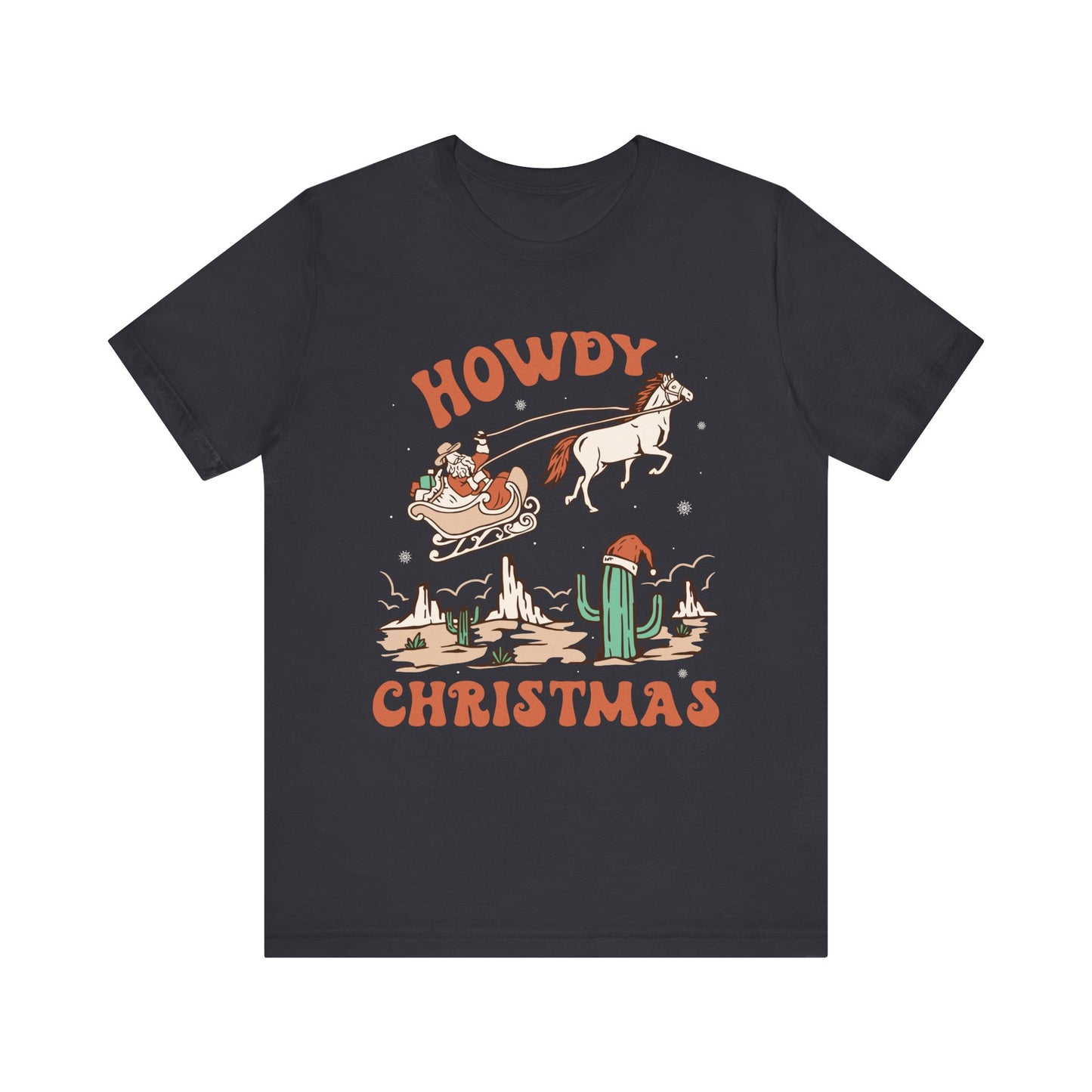 Howdy Christmas Shirt – Vintage Cowboy Santa on Horse Retro Western Holiday Tee