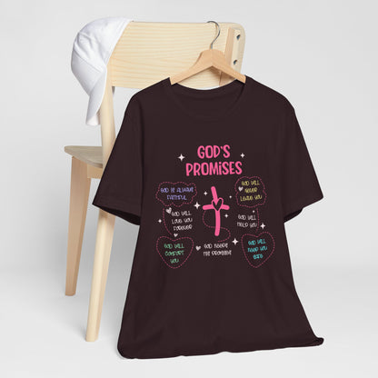 God’s Promise Shirt – Christian Rainbow Cross Bible Verse Faith Scripture Tee