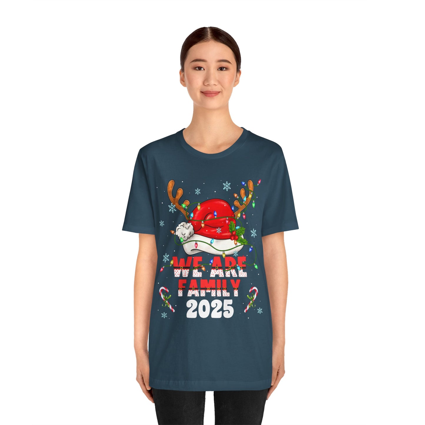 We Are Family 2025 Shirt – Matching Christmas Tree Santa Holiday Pajama Tee