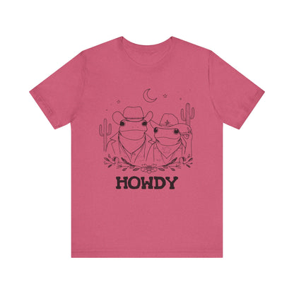 Howdy Frog Toad Couple Shirt – Cowboy Cowgirl Western Rodeo Cactus Tee