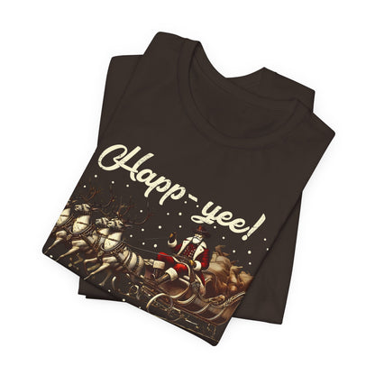 Happy Yeehaw Holidays Shirt – Funny Western Howdy Santa Christmas Tee