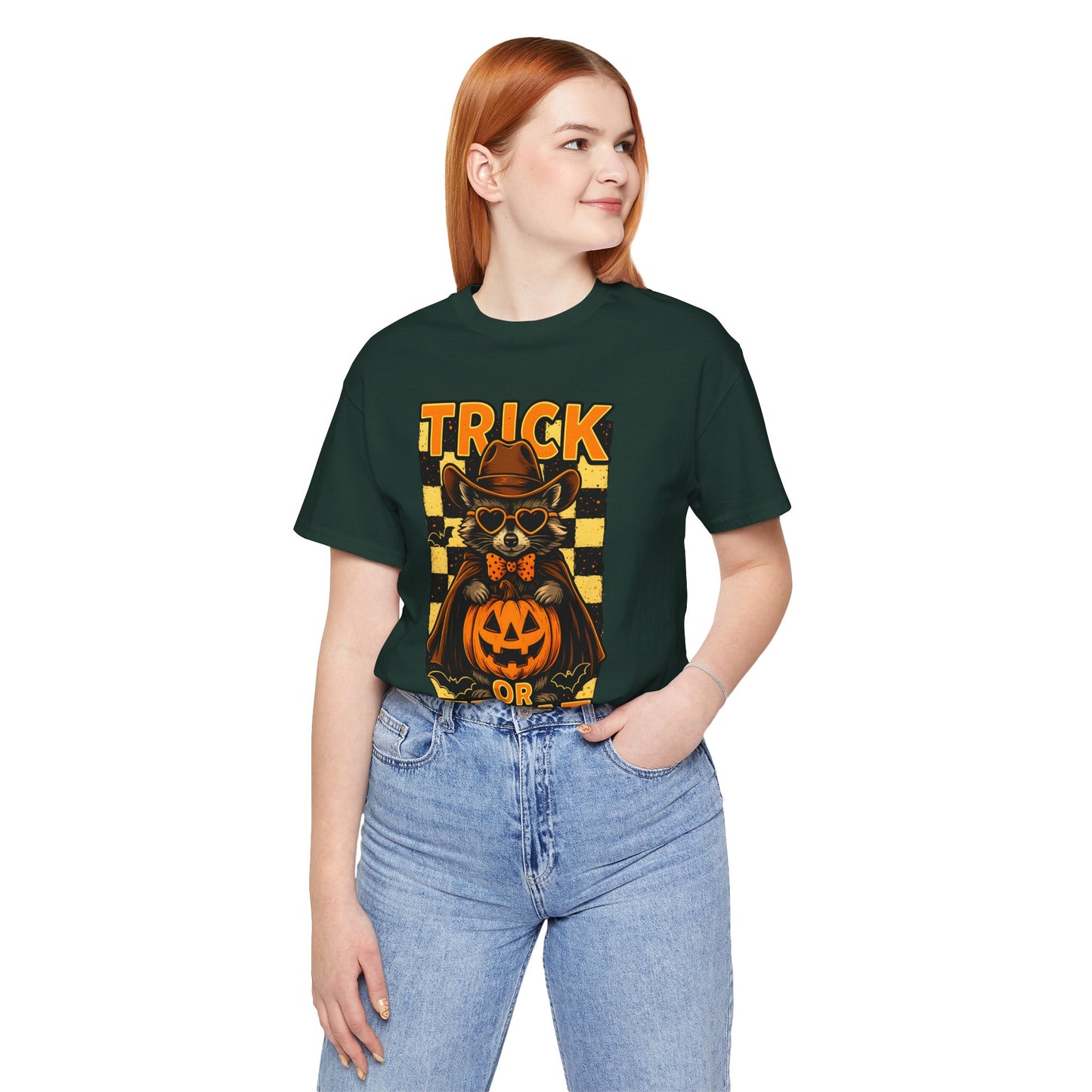 Trick or Treat Cowboy Raccoon Shirt – Cute Western Pumpkin Halloween Tee