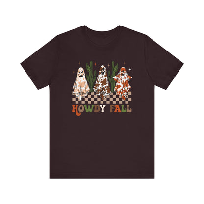 Howdy Fall Retro Ghost Shirt – Western Cowboy Cowgirl Halloween Tee