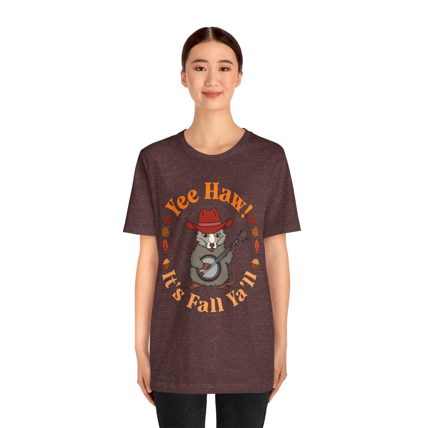 Yee Haw It’s Fall Y’all Shirt – Funny Possum Country Western Rodeo Tee