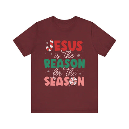 Retro Christmas Jesus Shirt – Christian “Reason for the Season” Faith Holiday Tee