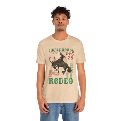 Giddy Up Jingle Horse Shirt – Western Rodeo Howdy Christmas Holiday Tee