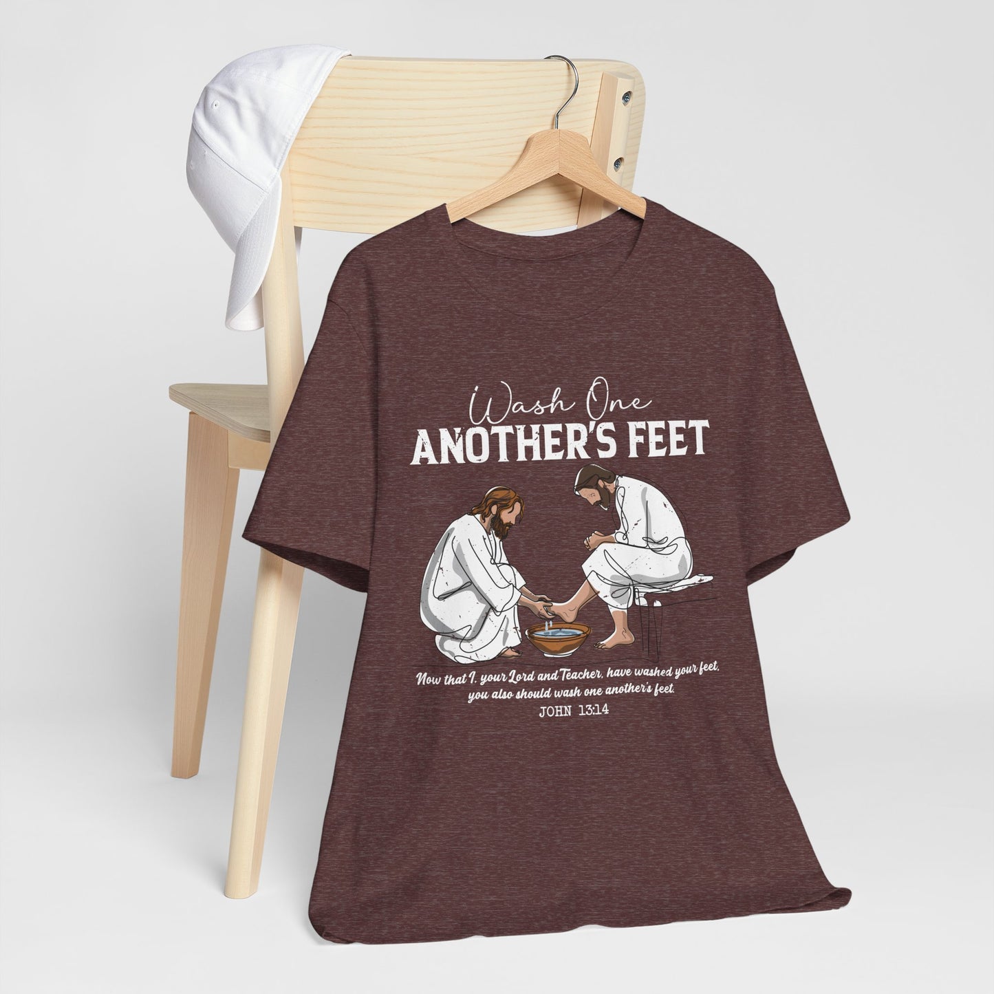 Wash One Another’s Feet Shirt – John 13:14 Christian Servant Heart Tee