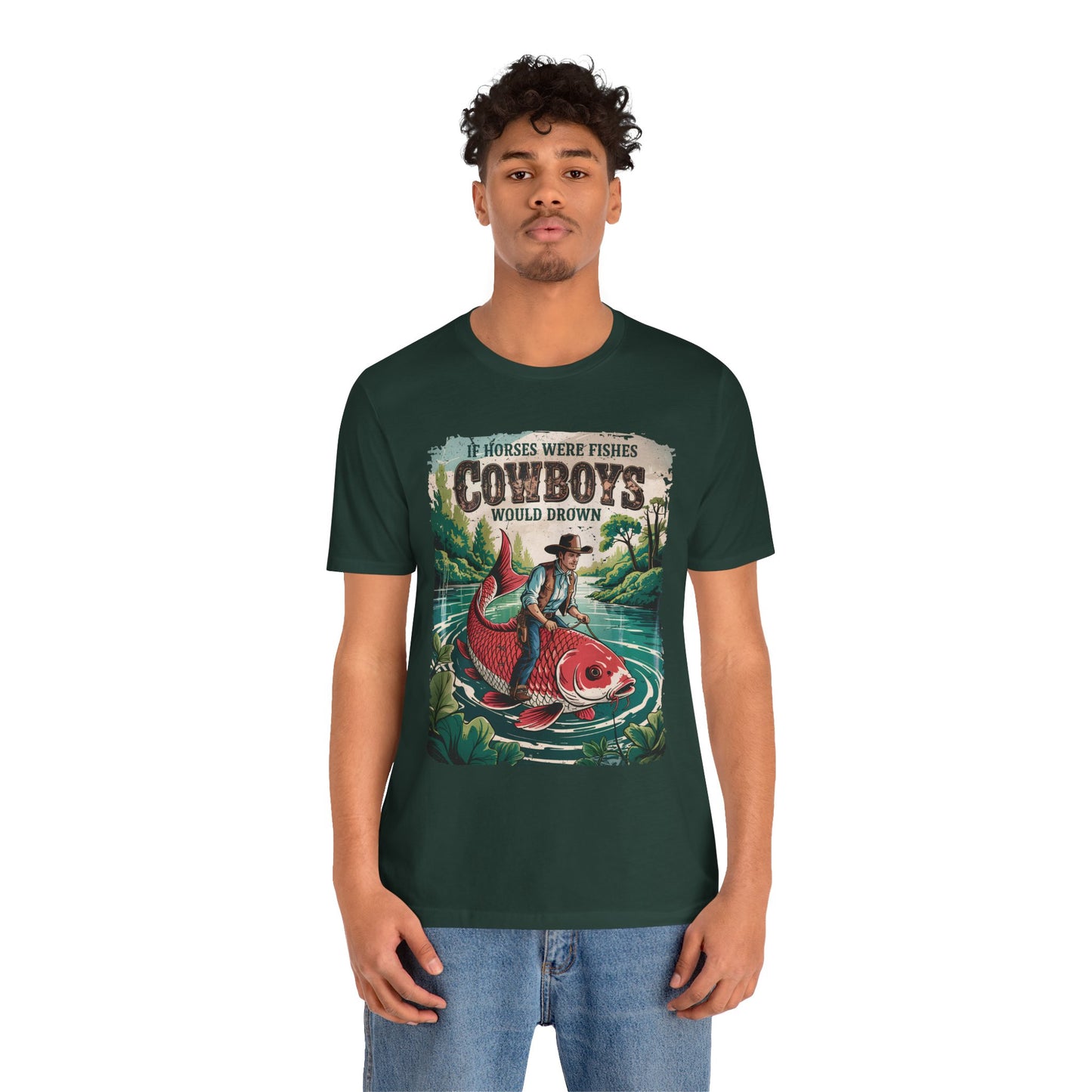 If Horses Were Fishes Shirt – Funny Cowboy Western Rodeo Fishing Tee