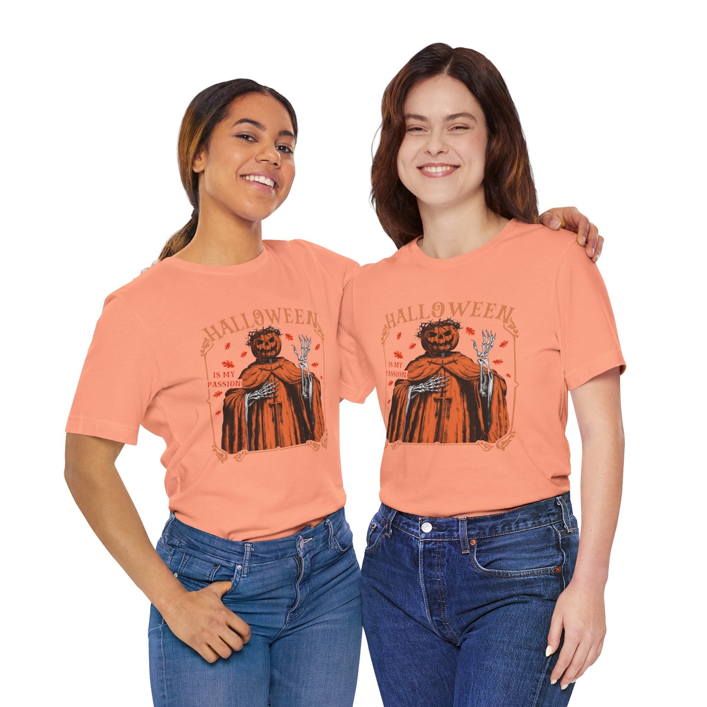 Halloween Is My Passion Jesus Cross Christian Jack O Lantern T-Shirt