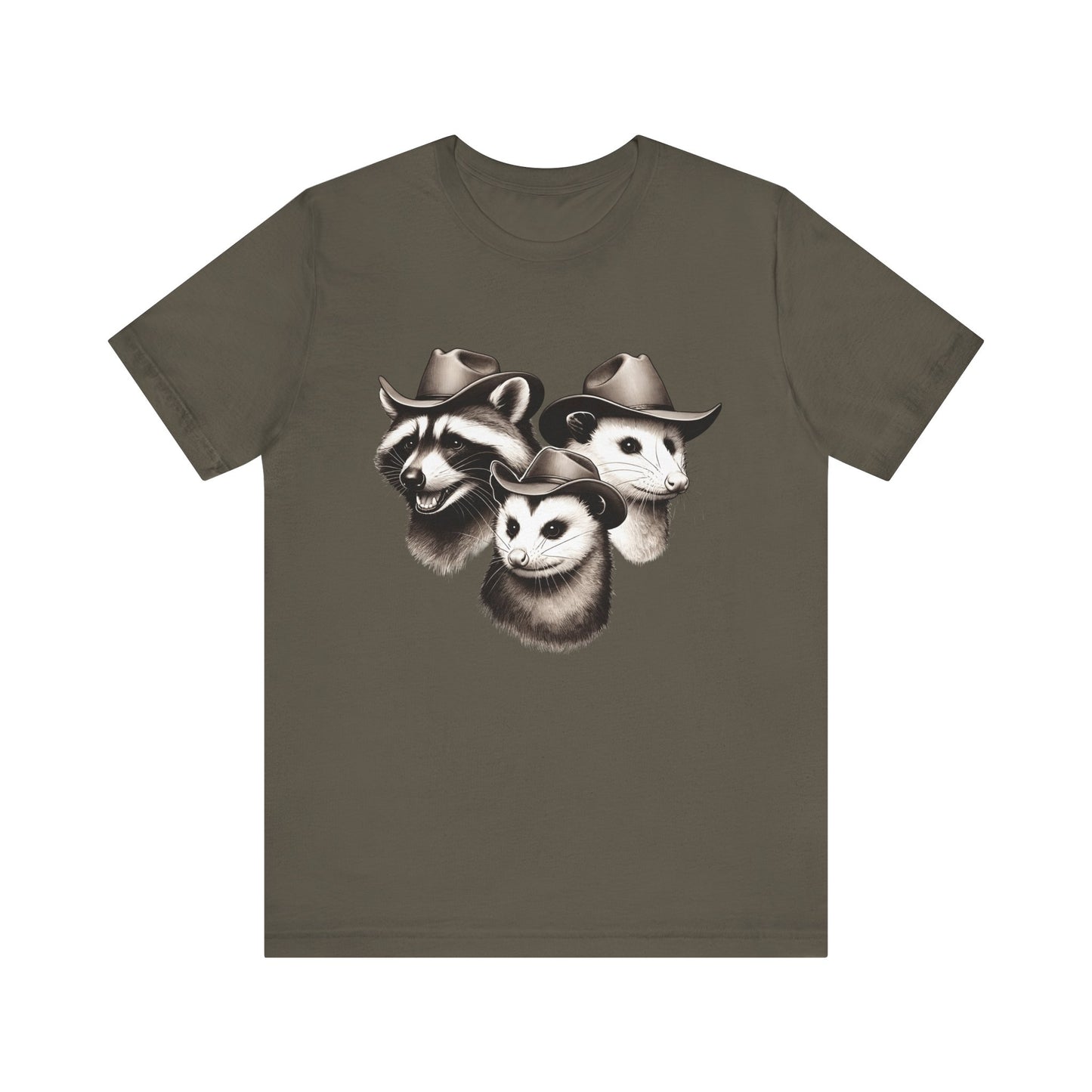 Cowboy Trash Trio Shirt – Opossum Raccoon Western Rodeo Funny Tee
