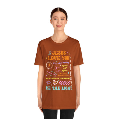 Jesus Loves You Shirt – Groovy Retro Christian Faith Encouragement Bible Tee