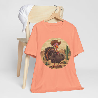 Western Thanksgiving Cowboy Turkey Shirt – Texas Desert Cowgirl Tee