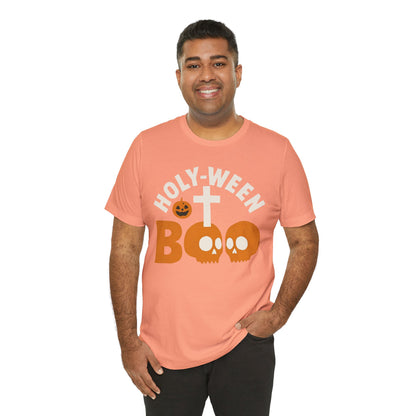 Holy Ween Boo Shirt – Christian Halloween Cross & Skull Faith Tee