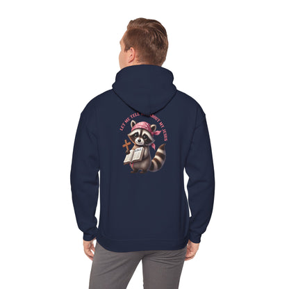 Let Me Tell You About My Jesus Hoodie – Cute Raccoon Bible Christian Pullover