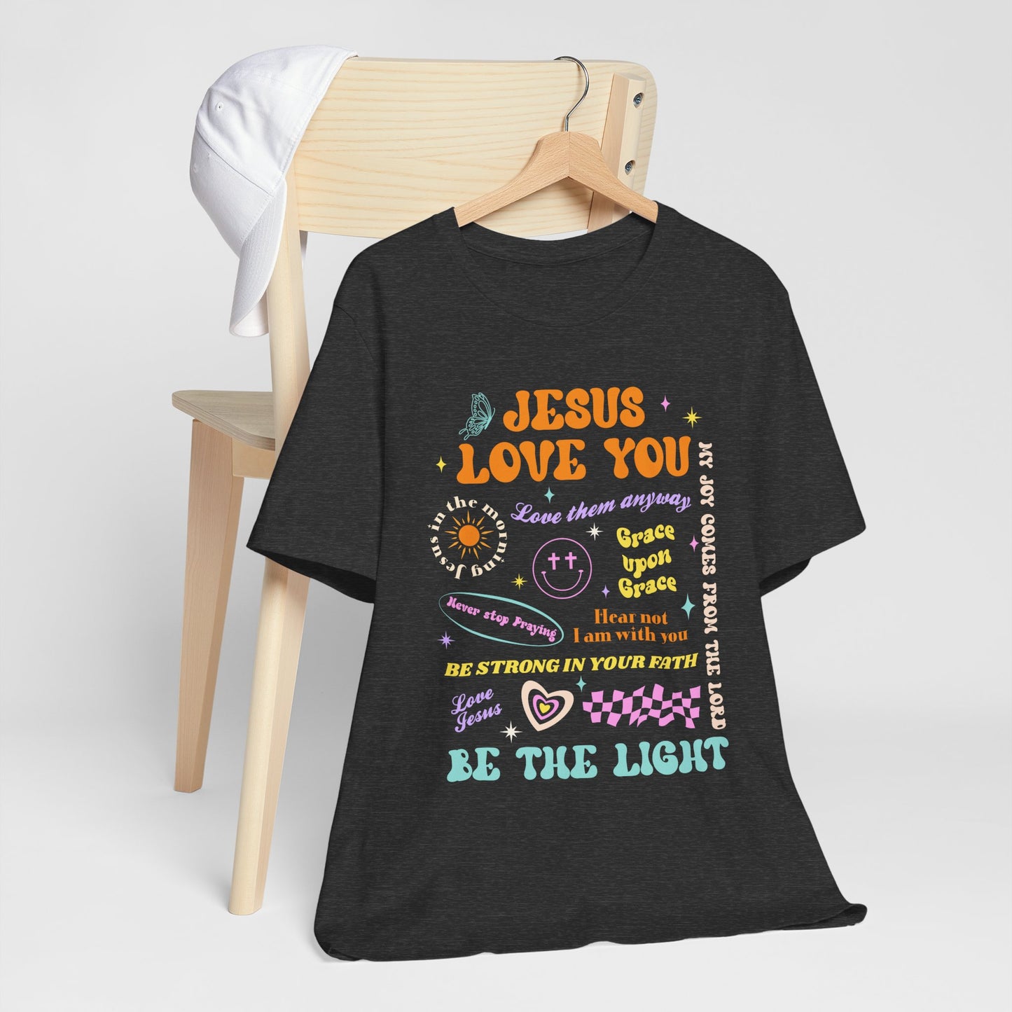 Jesus Loves You Shirt – Groovy Retro Christian Faith Encouragement Bible Tee