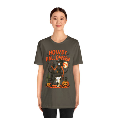 Howdy Halloween Shirt – Skeleton Cowgirl Western Fall Rodeo Tee