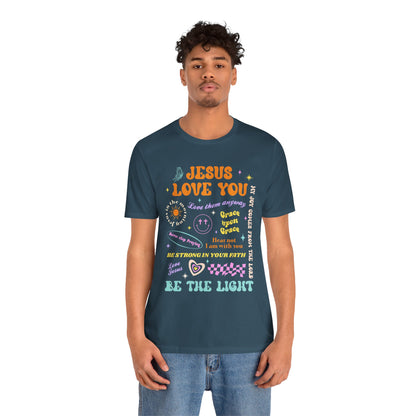 Jesus Loves You Shirt – Groovy Retro Christian Faith Encouragement Bible Tee