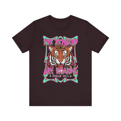 The Heavens Are Roaring Shirt – Psalm 19:1 Tiger Christian Faith Tee