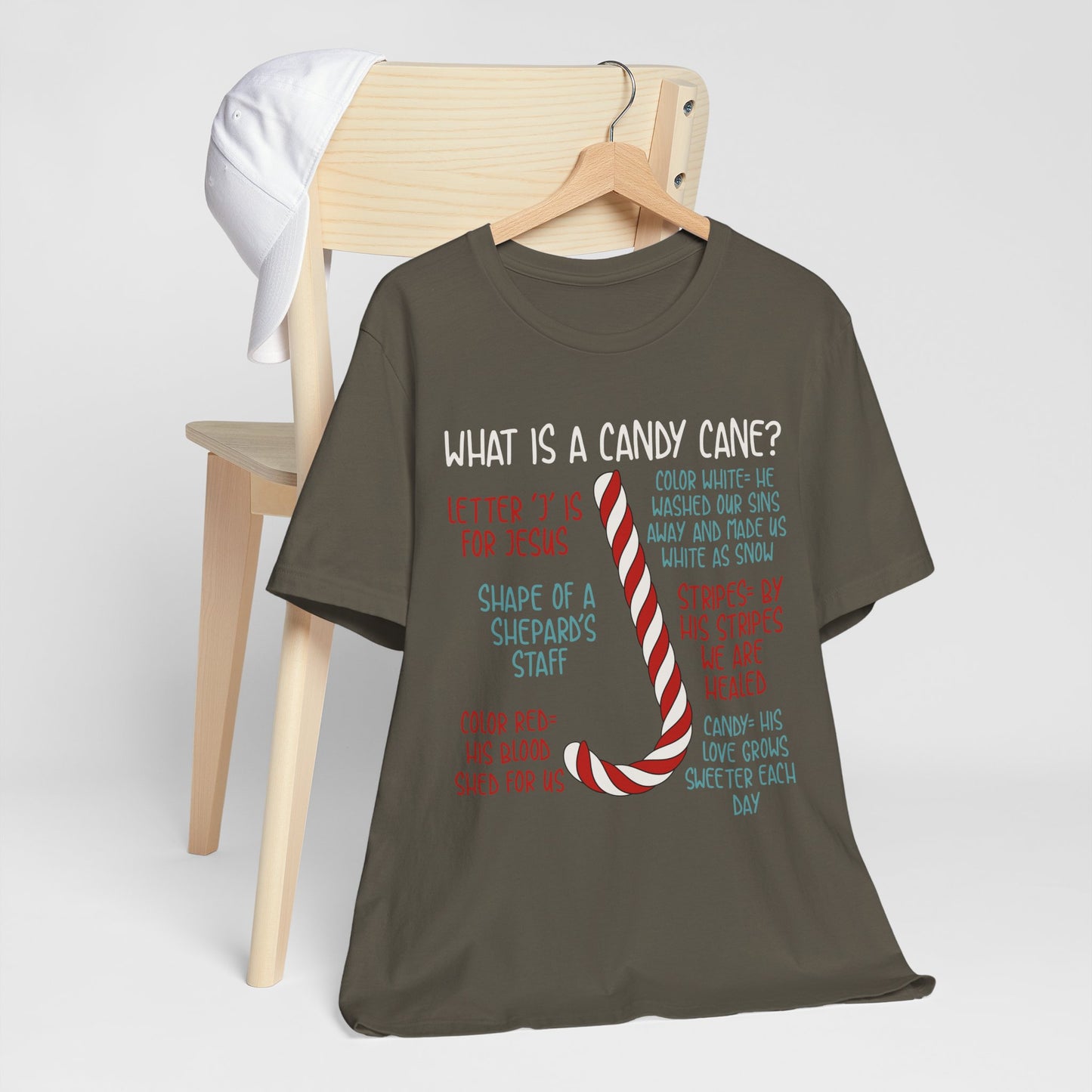 Candy Cane Christmas Christian Shirt – Believe Faith God Holiday Tee