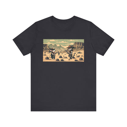 Southern Western Cat & Mouse Shirt – Cowboy Meowdy Rodeo Fight Tee