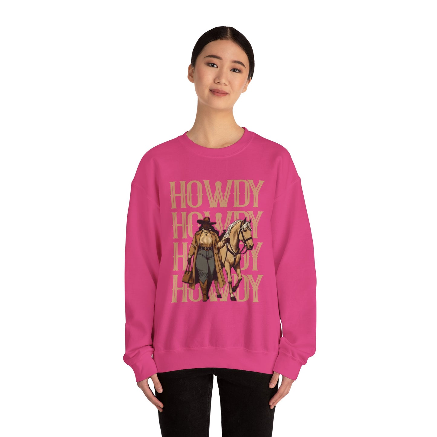 Howdy Black Cowgirl Sweatshirt – Country Western Rodeo Melanin Texas Pullover