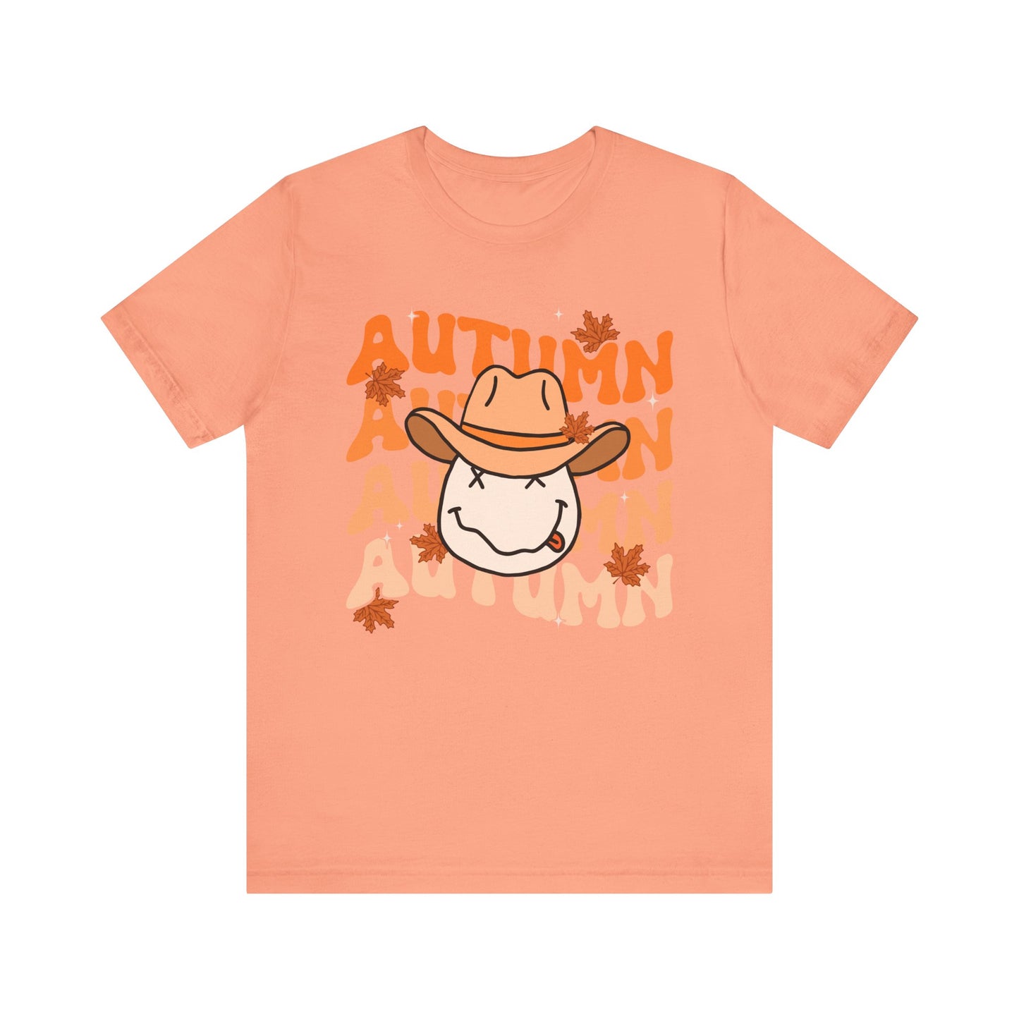 Retro Groovy Fall Shirt – Vintage 70s Smile Face Pumpkin Halloween Tee