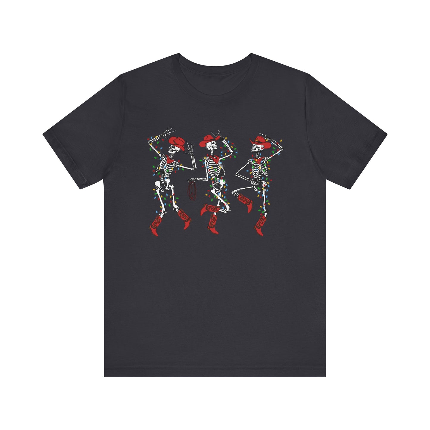 Spooky Christmas Skeleton Shirt – Funny Dancing Cowboy Western Holiday Tee