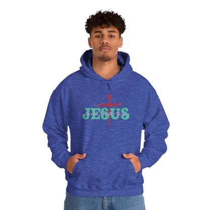 The Way Truth Life Christ Jesus Cross Nails Christian Bible Hoodie