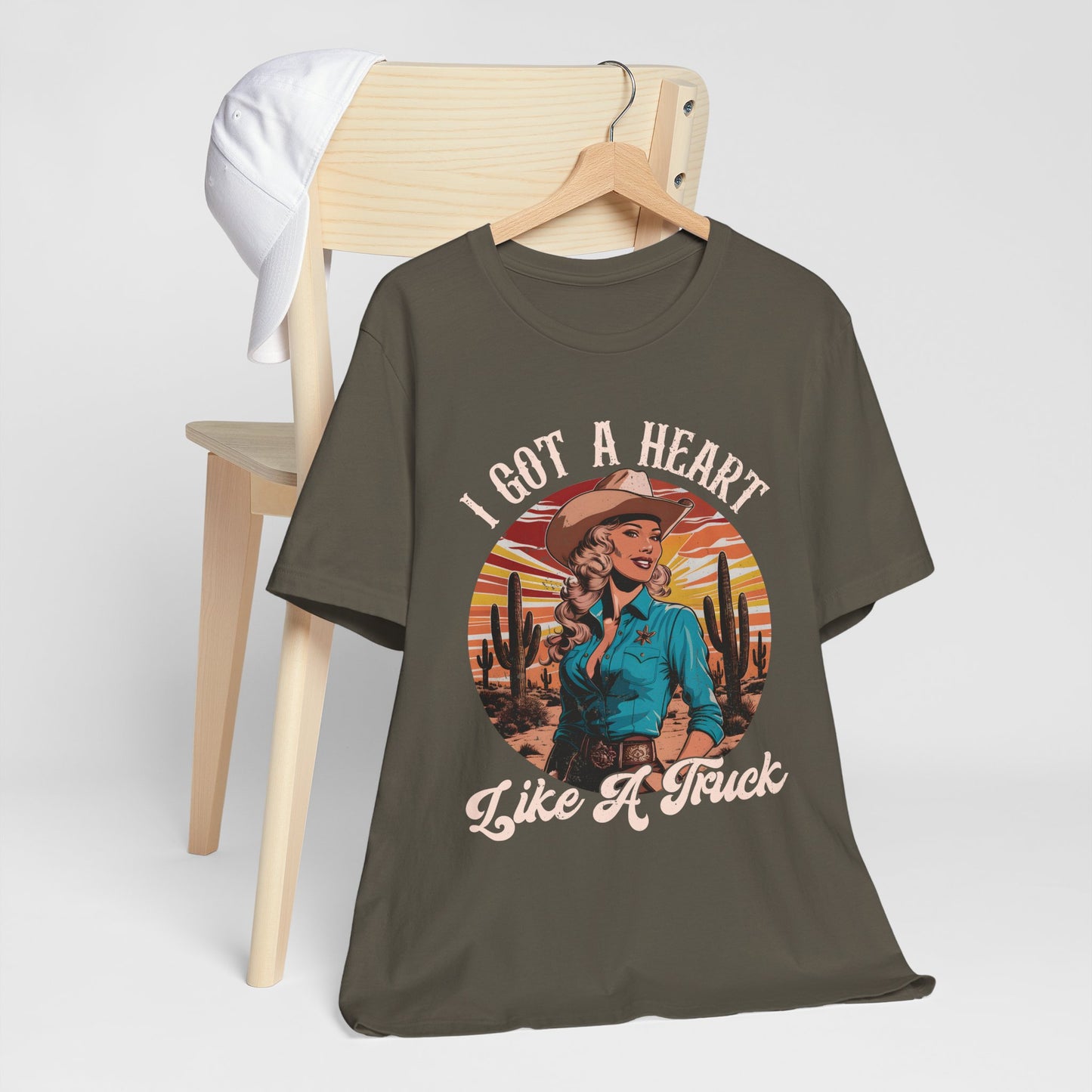 Heart Like A Truck Shirt – Christian Cowgirl Desert Western Rodeo Tee
