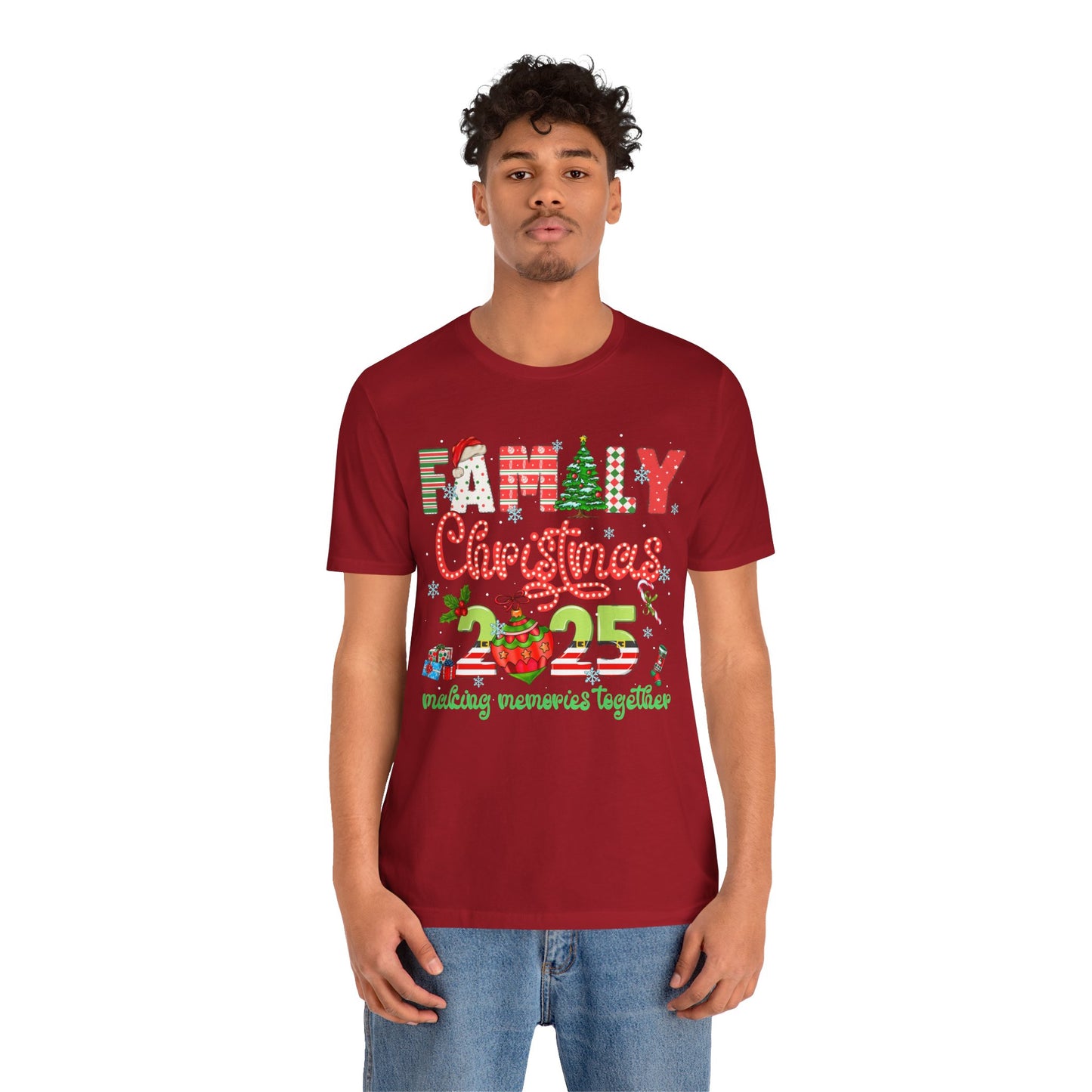 Family Christmas 2025 Matching Shirt – Festive Holiday Lights Ornament Tee