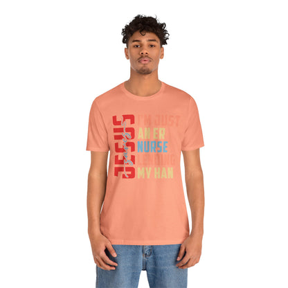 Jesus Saves ER Nurse Shirt – Retro Christian Emergency Room Faith Nurse Tee