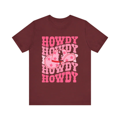 Howdy Pink Cowgirl Shirt – Disco Western Rodeo Country Girl Tee