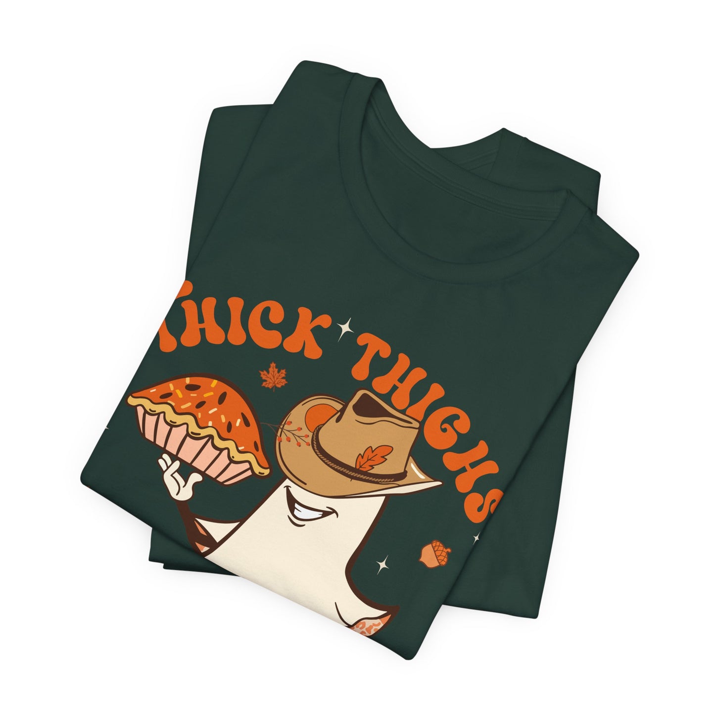 Thick Thighs Pumpkin Pies Shirt – Funny Howdy Ghost Western Halloween Tee
