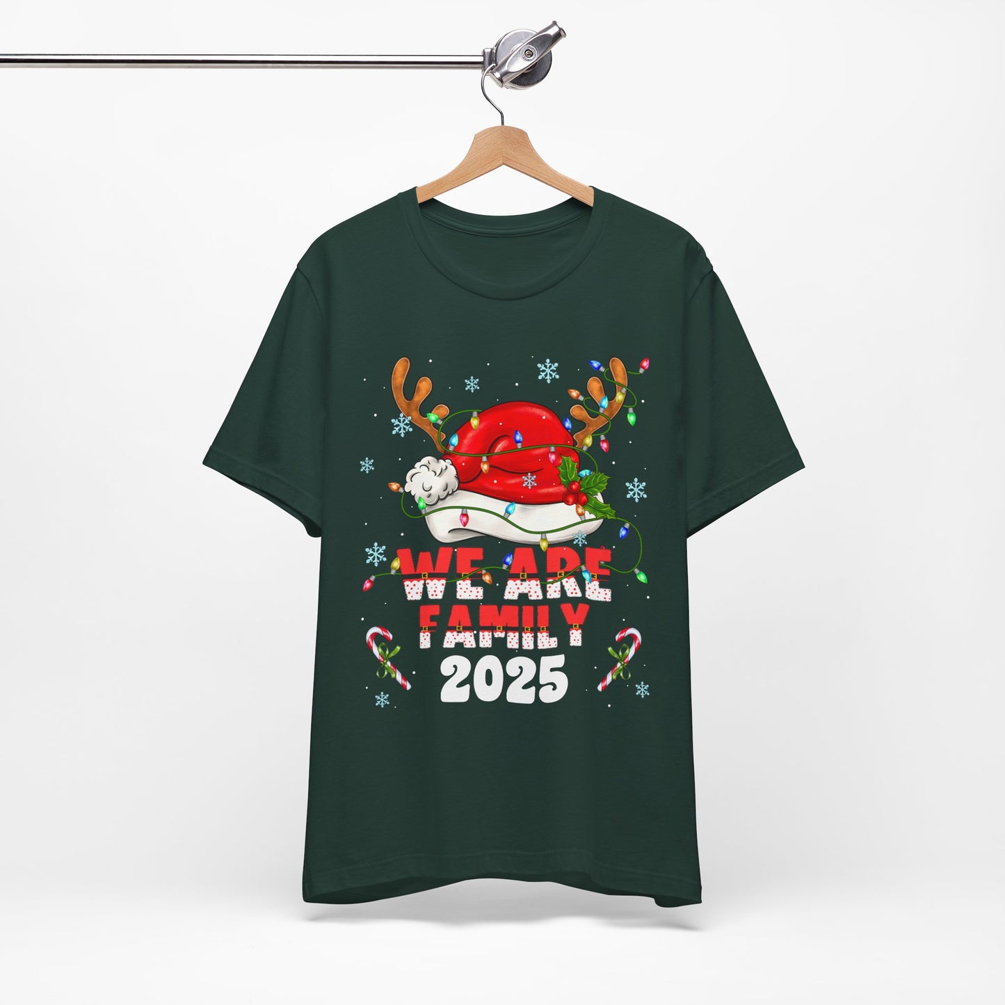 We Are Family 2025 Shirt – Matching Christmas Tree Santa Holiday Pajama Tee