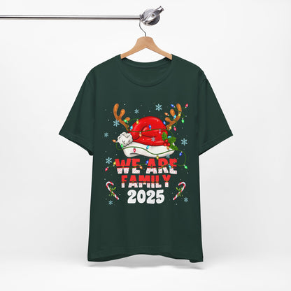 We Are Family 2025 Shirt – Matching Christmas Tree Santa Holiday Pajama Tee