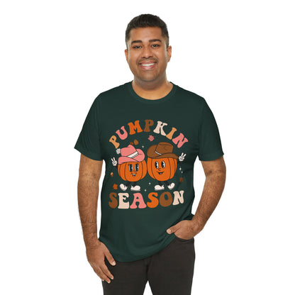 Pumpkin Season Howdy Shirt – Western Cowboy Cowgirl Thanksgiving Fall Tee