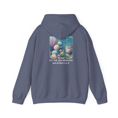 Let the Sea Resound Hoodie – Christian Ocean Bible Verse Summer Pullover