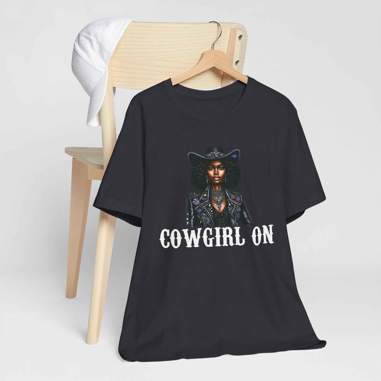 Cowgirl on Black Shirt – Howdy Southern Western Rodeo Texas Tee