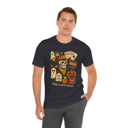 Have A Nice Night Shirt – Spooky Cowboy Skeleton Western Halloween Tee