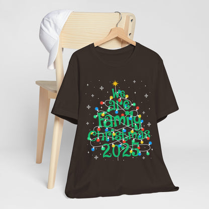 We Are Family Christmas 2025 Shirt – Matching Holiday Tree Lights Reunion Tee