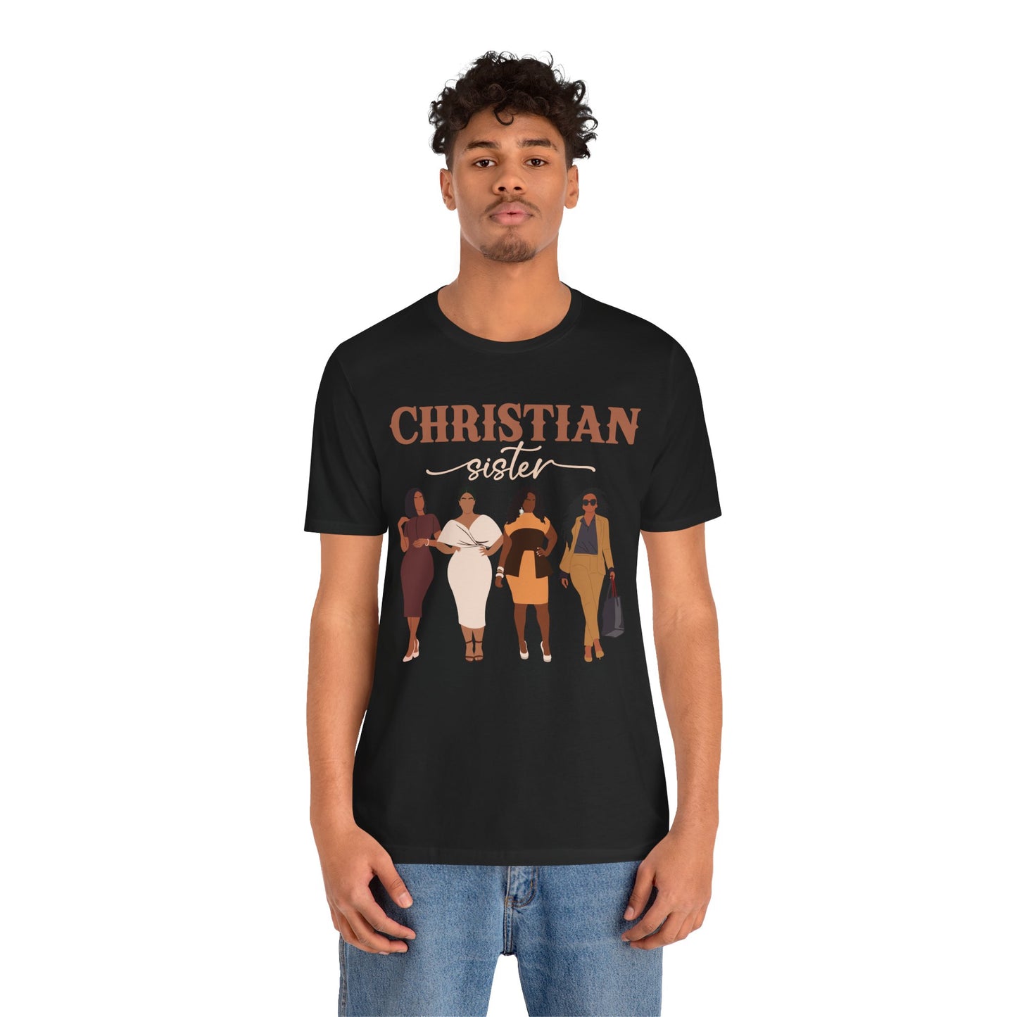 Christian Sister Melanin Shirt – Bold Black Woman of God Faith Graphic Tee