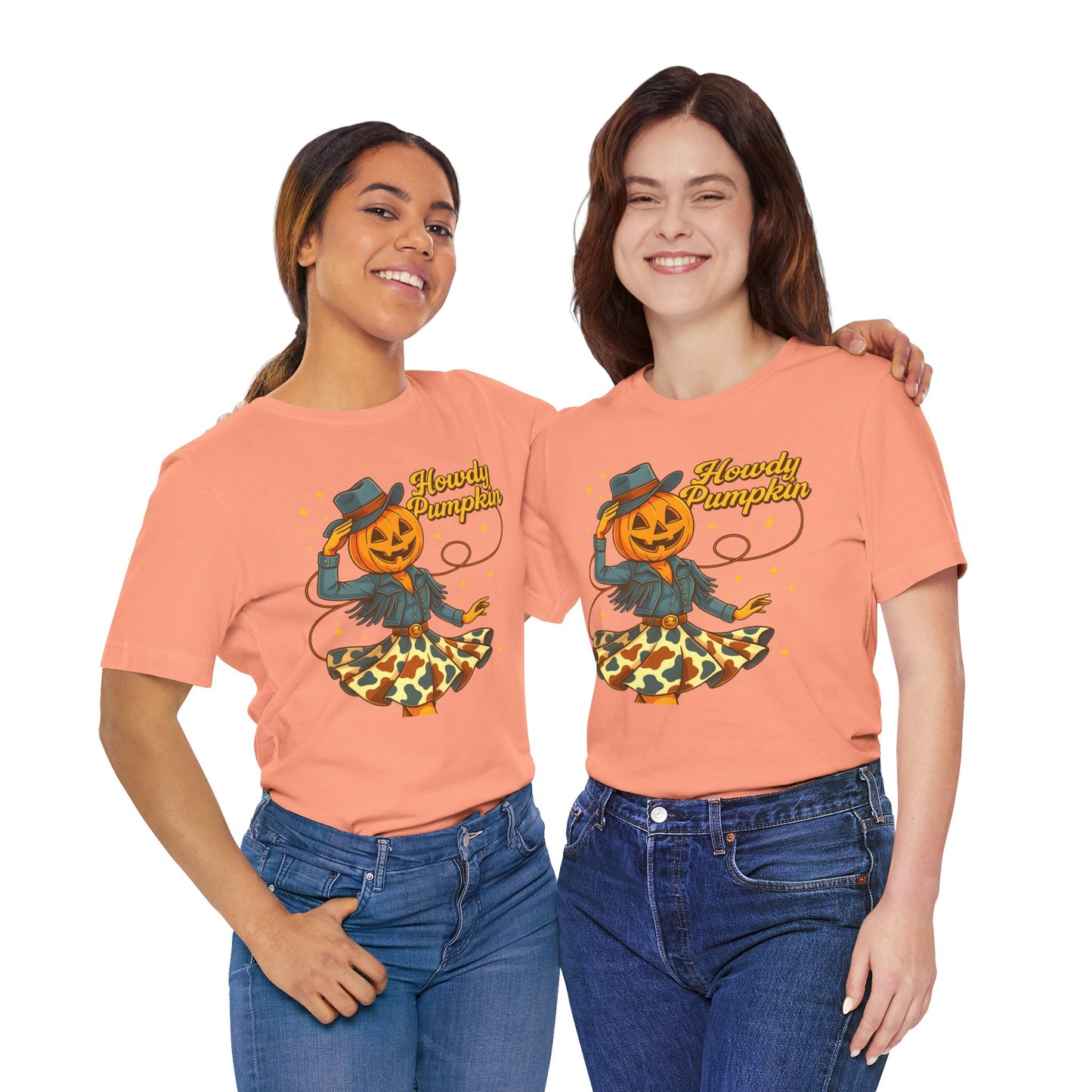 Howdy Pumpkin Shirt Cute Cowgirl Halloween Tee Western Fall Outfit for Women