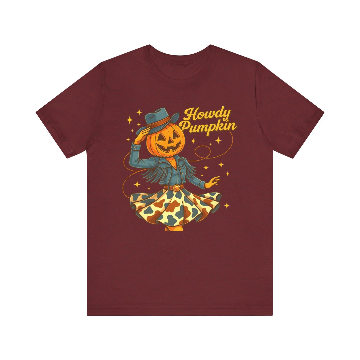 Howdy Pumpkin Shirt Cute Cowgirl Halloween Tee Western Fall Outfit for Women